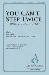 You Can't Step Twice SATB choral sheet music cover Thumbnail